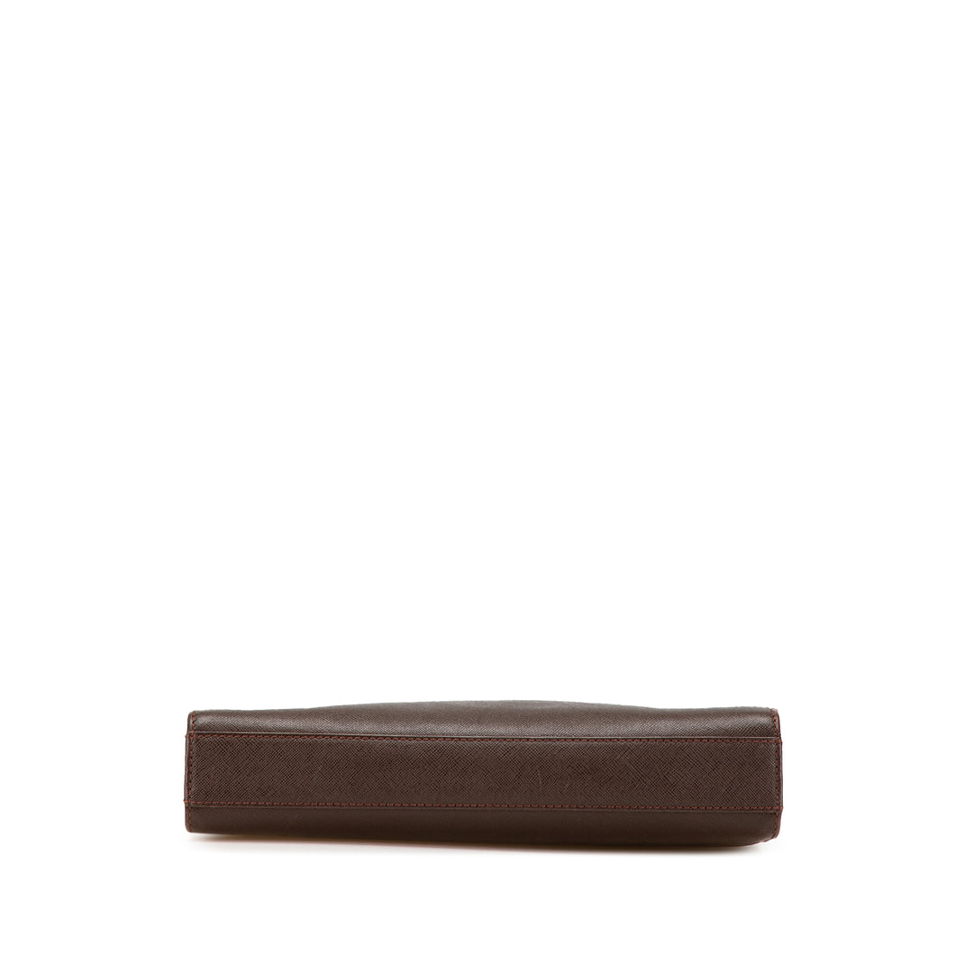 Burberry Cuir Pochette Marron – GABY PARIS Authentique