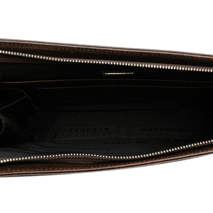 Burberry Cuir Pochette Marron – GABY PARIS Authentique