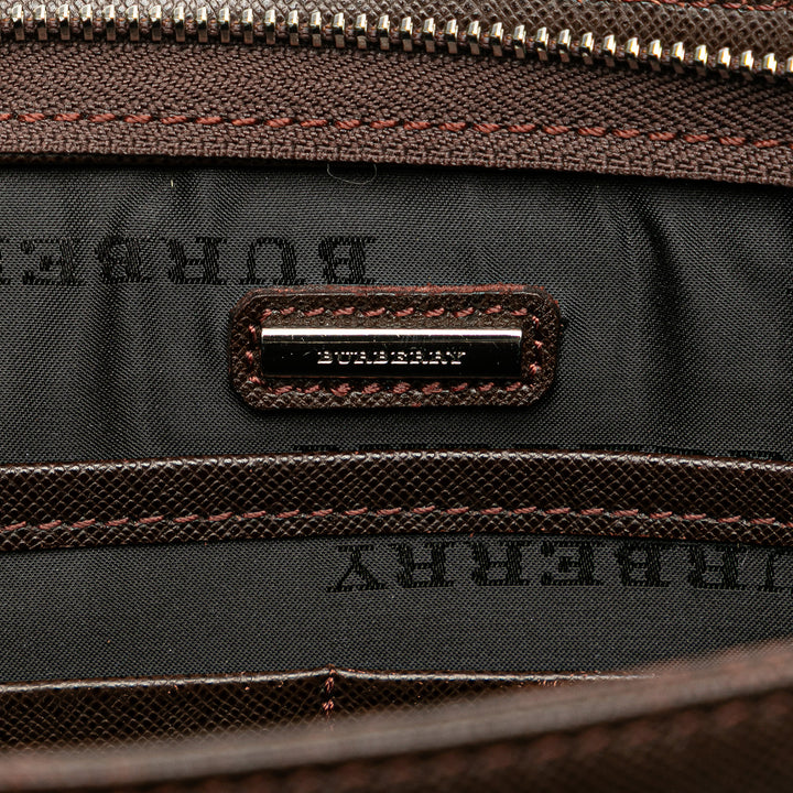 Burberry Cuir Pochette Marron – GABY PARIS Authentique