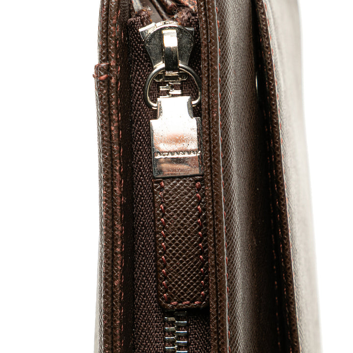 Burberry Cuir Pochette Marron – GABY PARIS Authentique