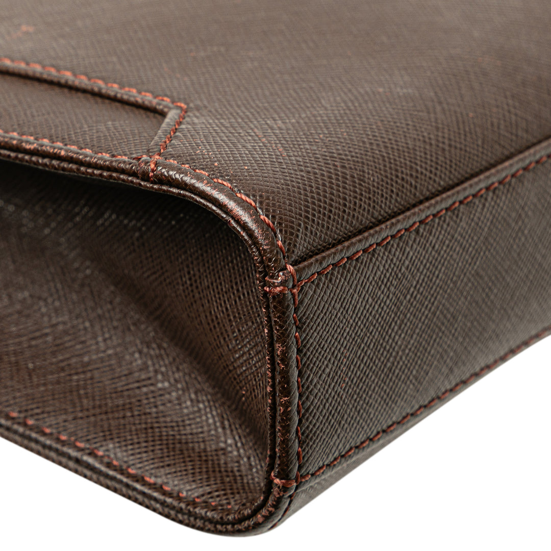 Burberry Cuir Pochette Marron – GABY PARIS Authentique