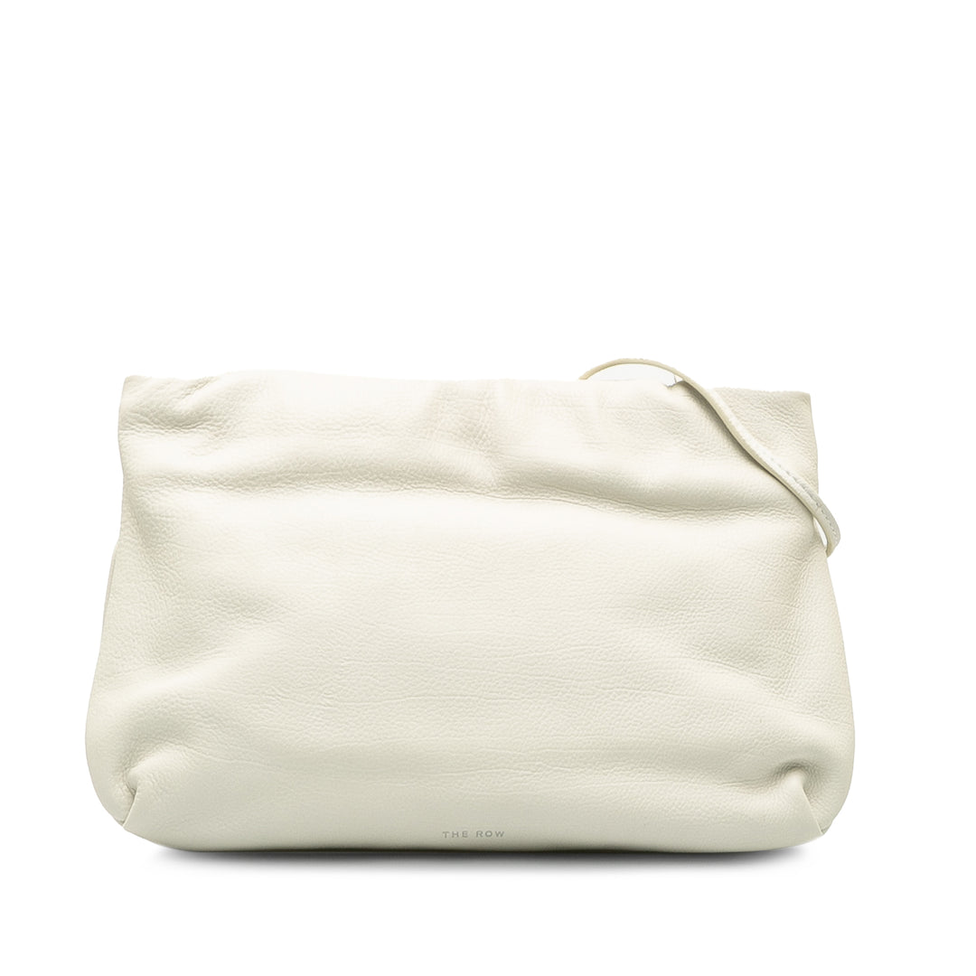 Leather Bourse Crossbody White - Gaby Paris