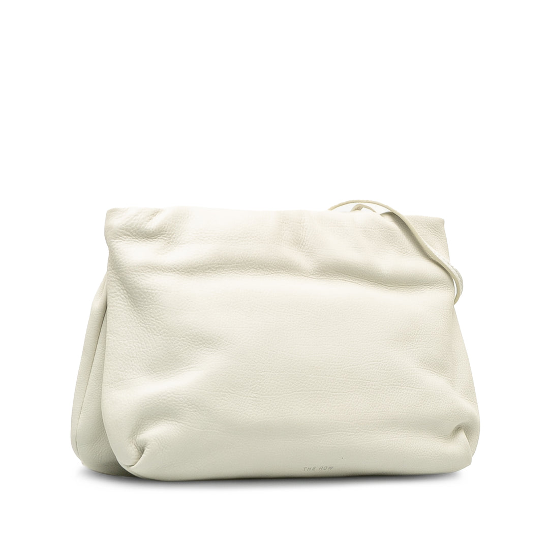 Leather Bourse Crossbody White - Gaby Paris