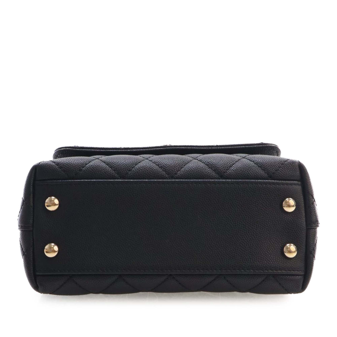 Chanel Extra Mini Matelassé Caviar Coco sac à anse supérieure
