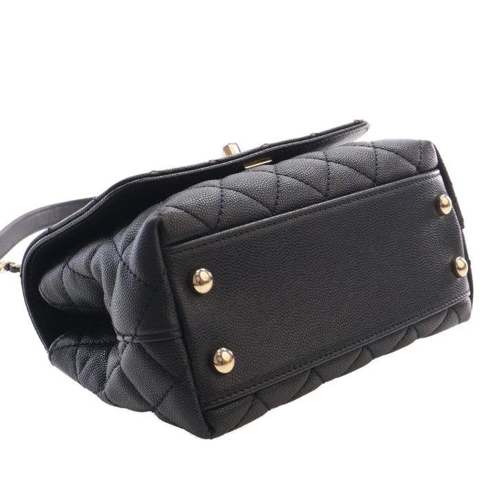 Chanel Extra Mini Matelassé Caviar Coco sac à anse supérieure