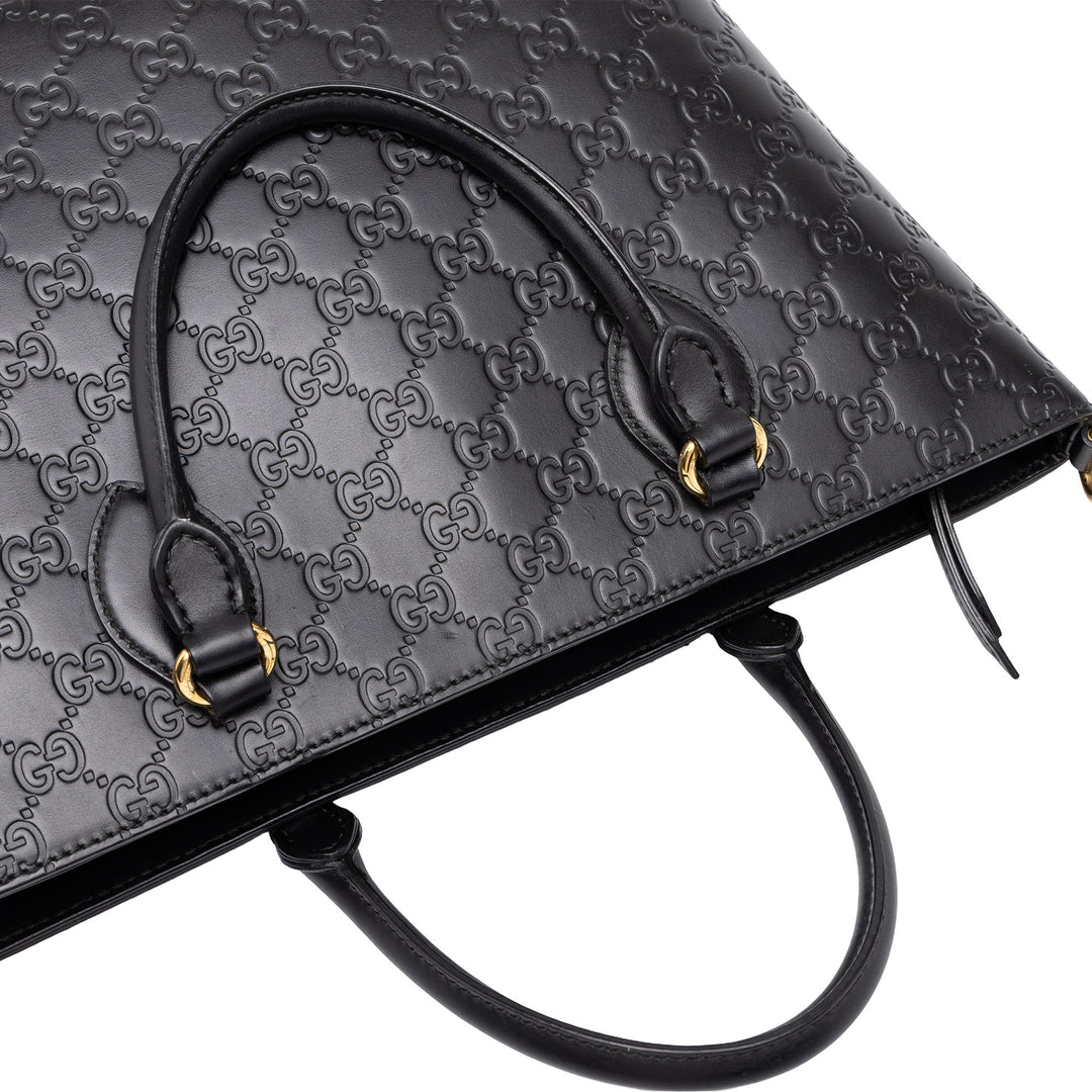 Gucci Cabas Guccissima Petit Noir – vue 7 – GABY PARIS