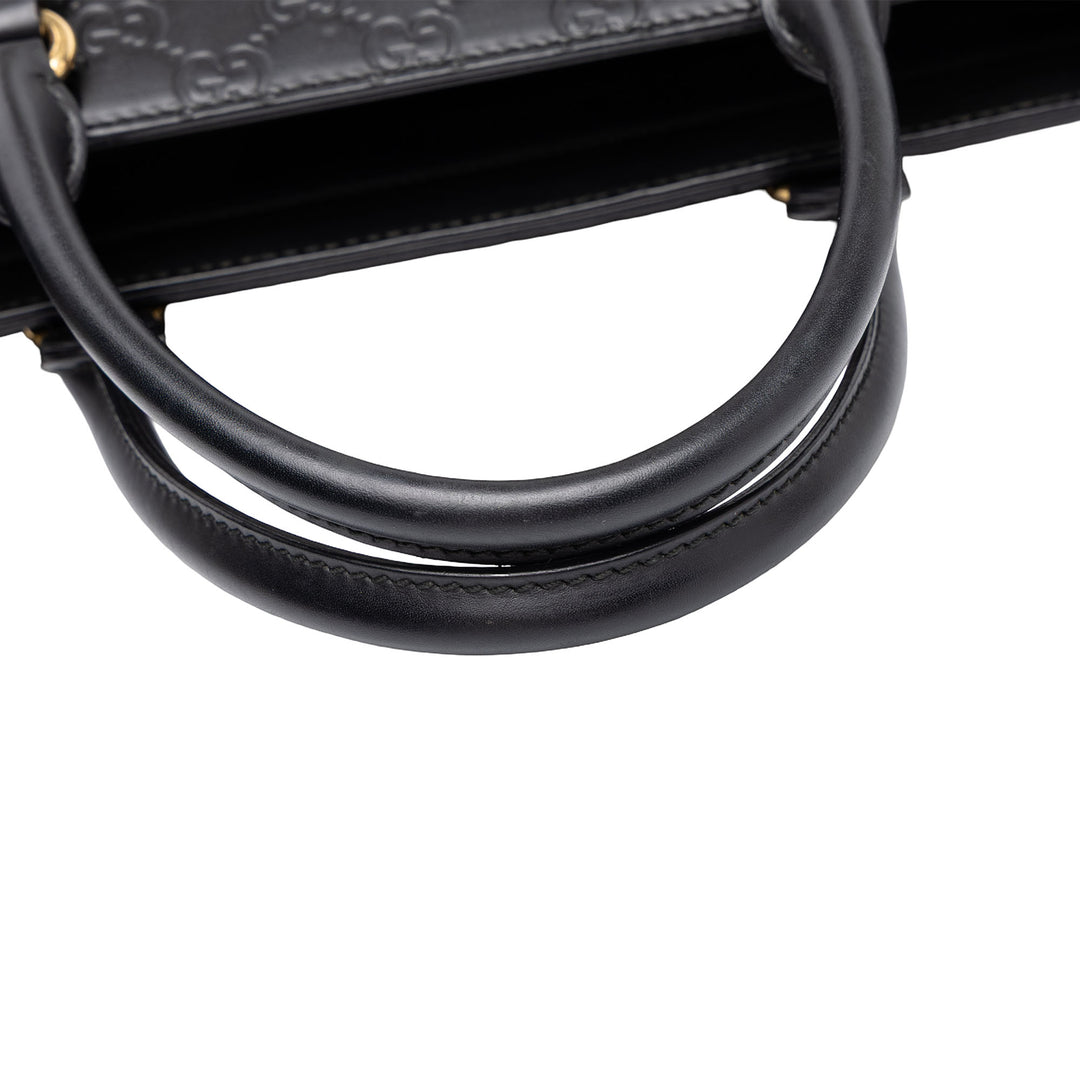 Gucci Cabas Guccissima Petit Noir – vue 8 – GABY PARIS