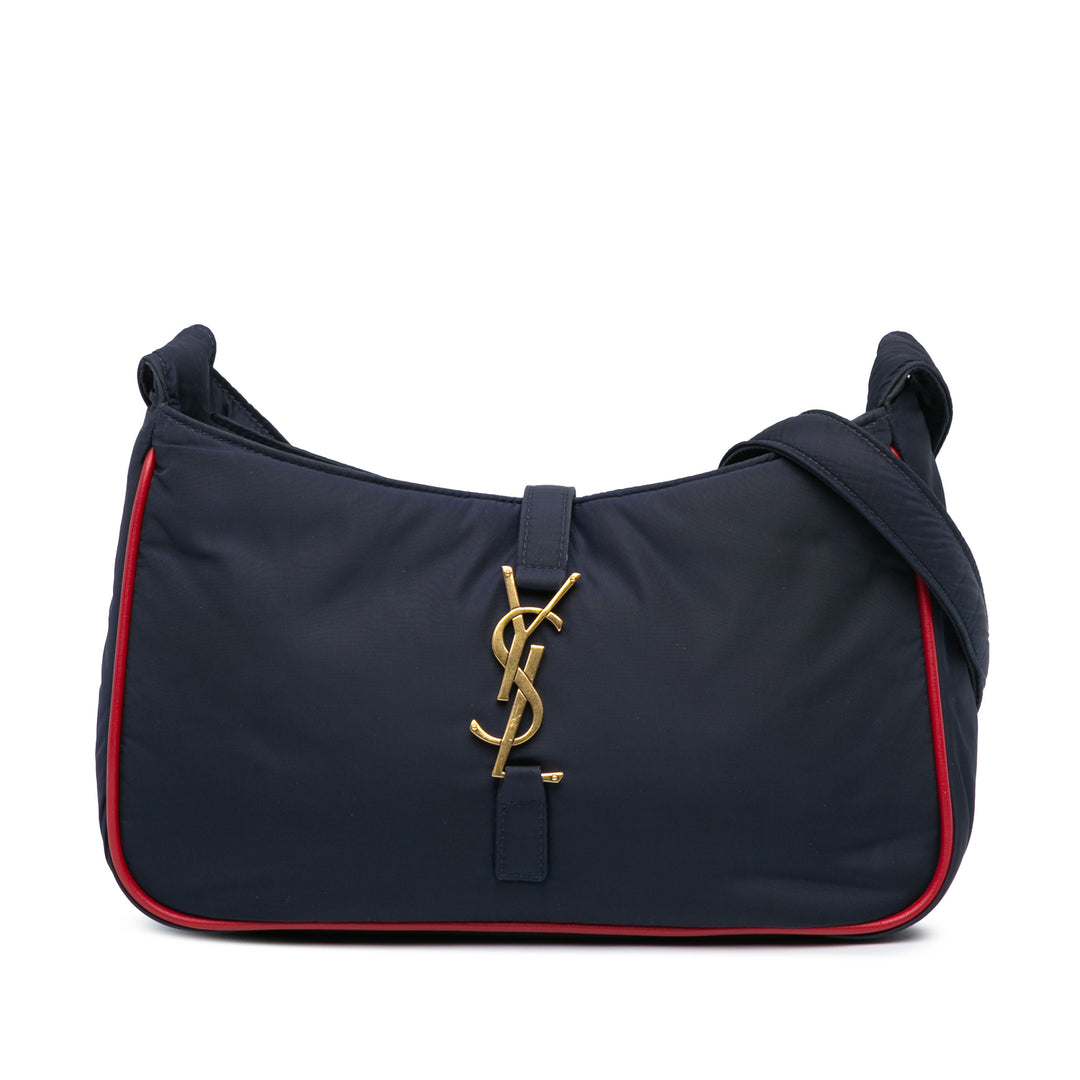 Nylon Le 5 a 7 Shoulder Bag Blue - Gaby Paris