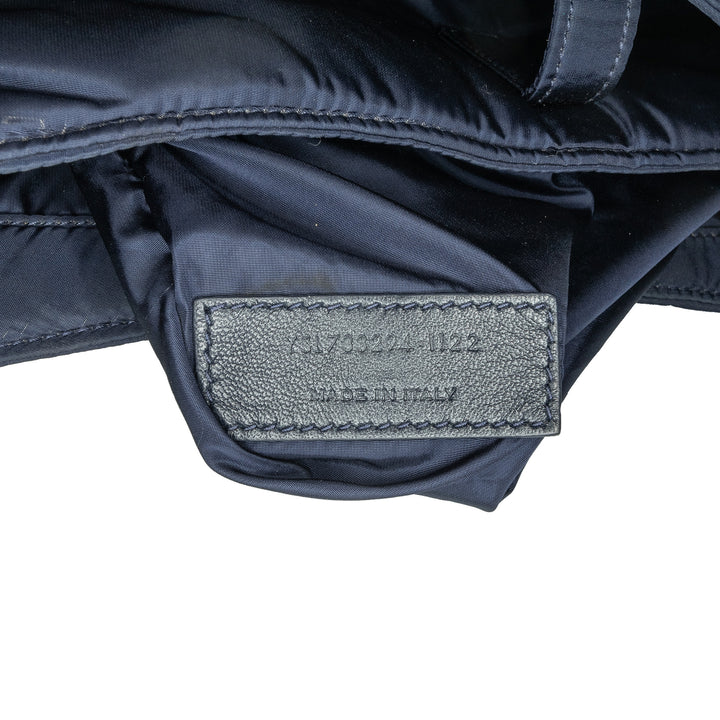 Nylon Le 5 a 7 Shoulder Bag Blue - Gaby Paris