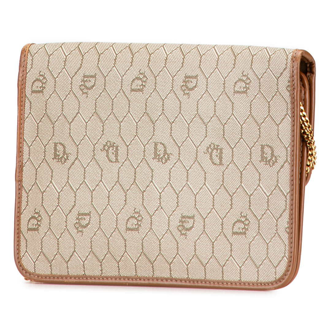 Dior Honeycomb Coated Toile Chain Sac bandoulière