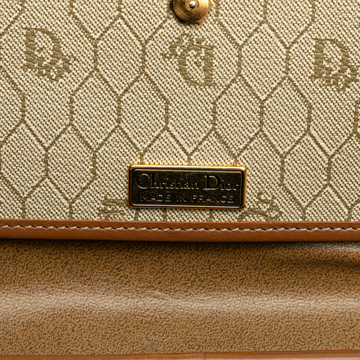 Dior Honeycomb Coated Toile Chain Sac bandoulière