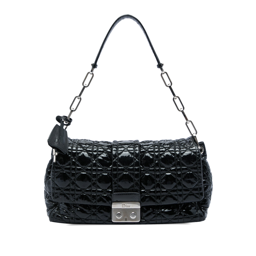 Dior Cannage New Lock Sac Noir – vue principale – GABY PARIS