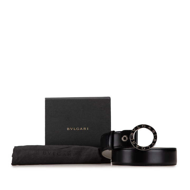 Leather Bvlgari Bvlgari Belt Black - Gaby Paris