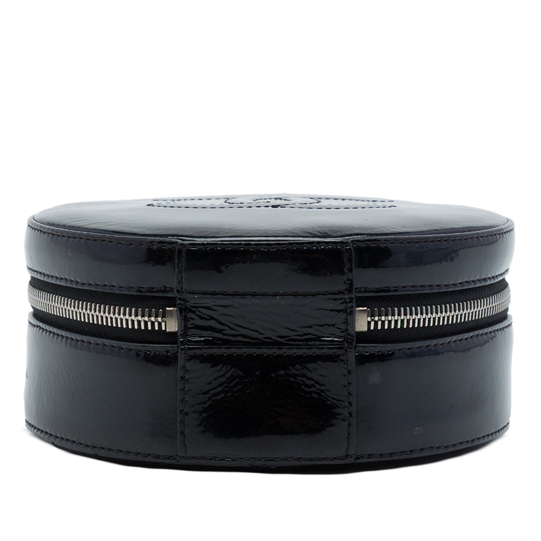 Chanel Rond As Earth Sac Cuir verni Noir – vue 3 – GABY PARIS
