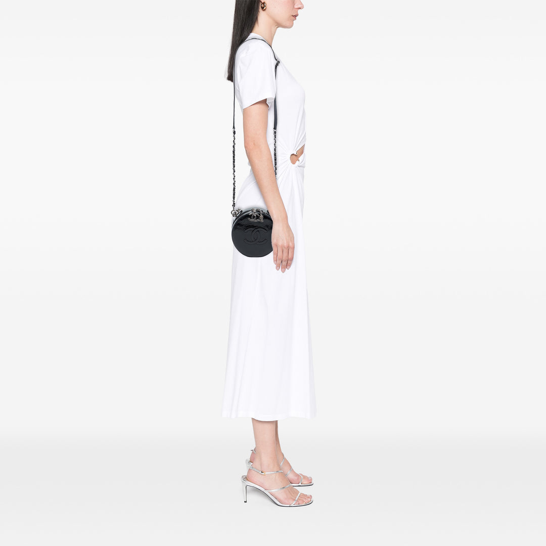 Chanel Rond As Earth Sac Cuir verni Noir – vue 6 – GABY PARIS