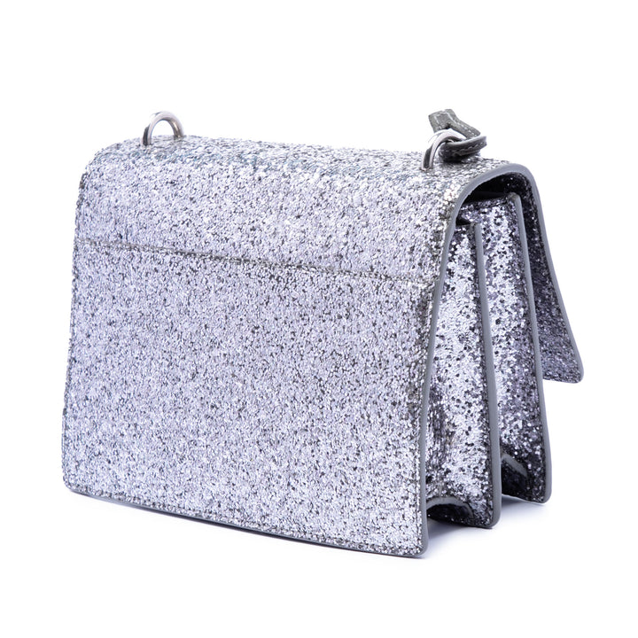 Saint Laurent Small Glitter Cuir Monogram Sunset Sac porté croisé