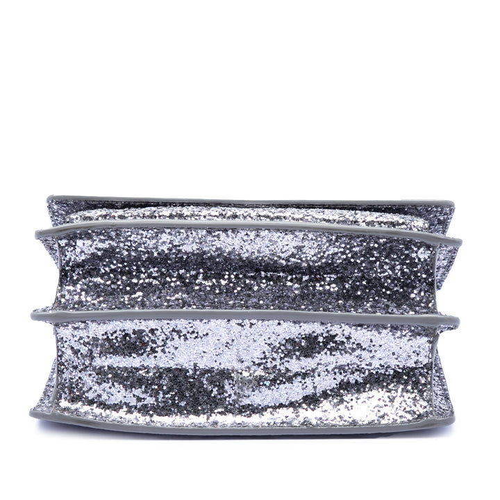 Saint Laurent Small Glitter Cuir Monogram Sunset Sac porté croisé