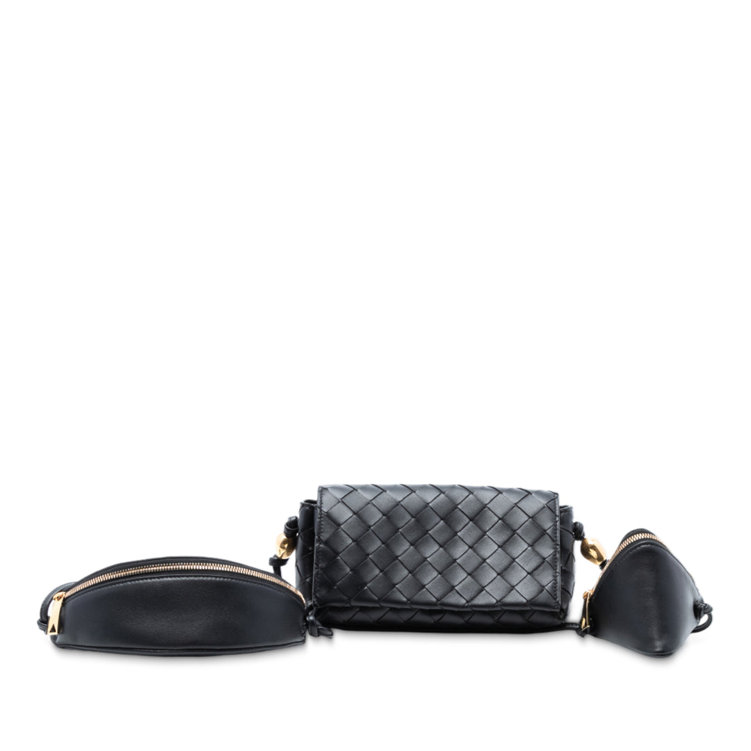 Bottega Veneta Nappa Intrecciato Pochette On Strap Sac porté croisé