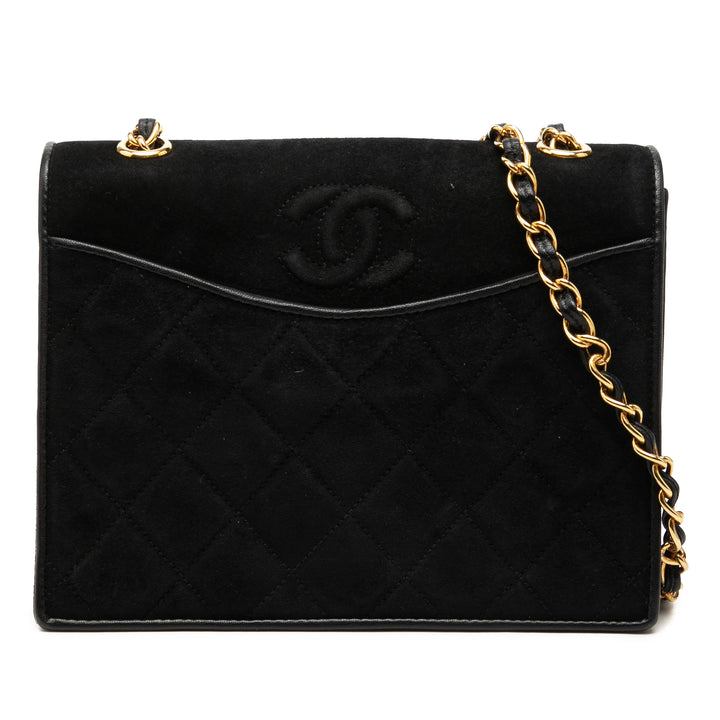 Chanel Small CC Matelassé Daim Chain Sac porté croisé