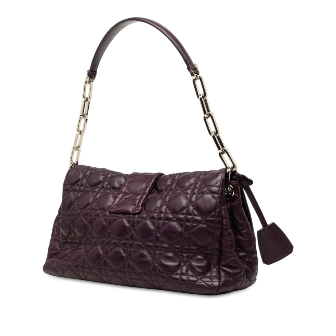 Cannage New Lock Sac Cuir d'agneau Violet