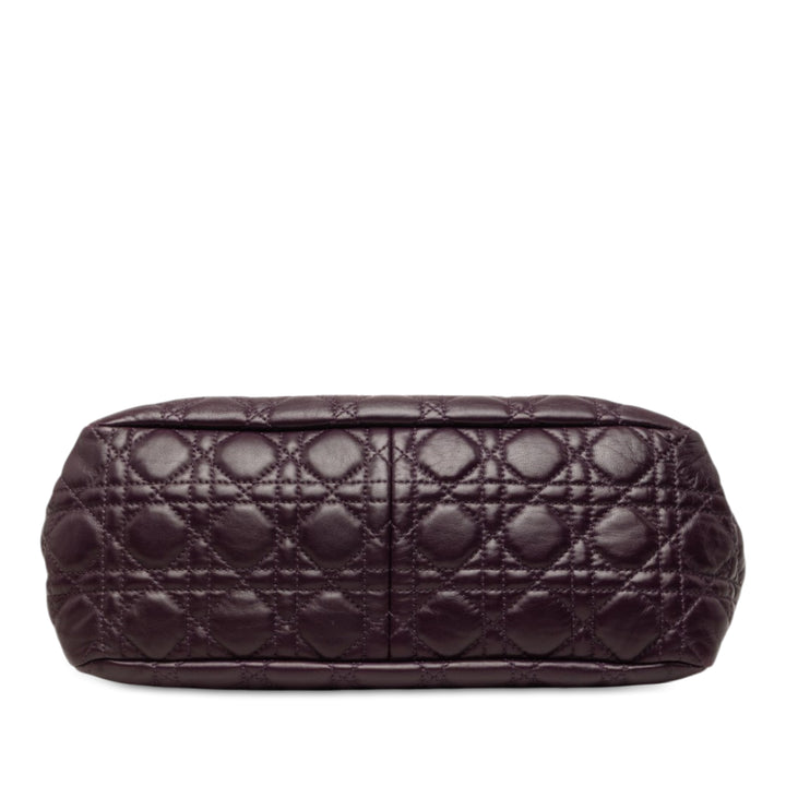 Cannage New Lock Sac Cuir d'agneau Violet