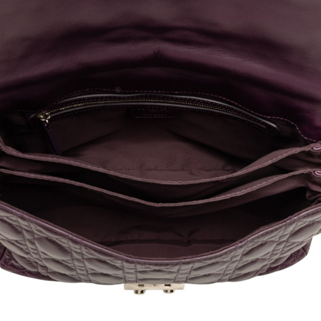 Cannage New Lock Sac Cuir d'agneau Violet
