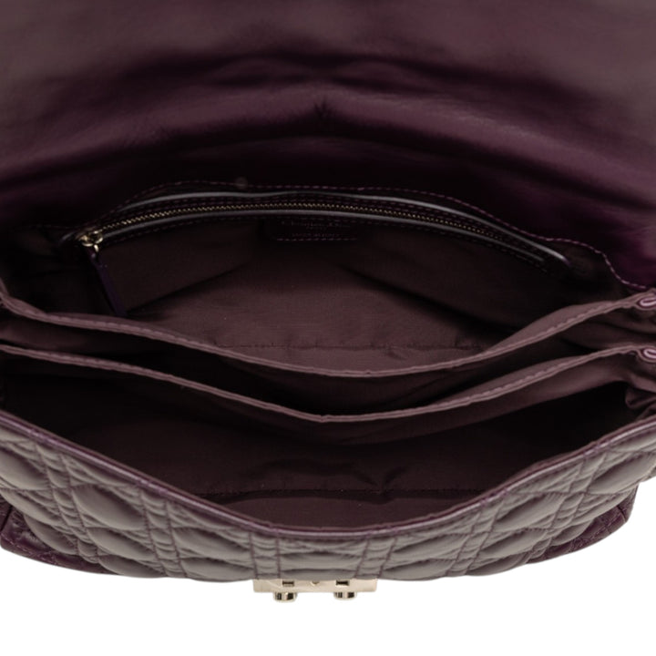 Cannage New Lock Sac Cuir d'agneau Violet