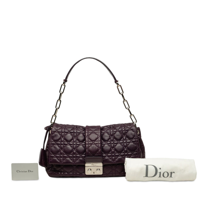 Cannage New Lock Sac Cuir d'agneau Violet