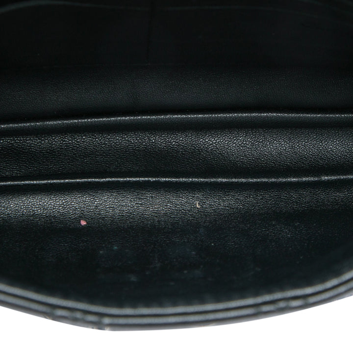Cannage New Lock Pochette Cuir d'agneau Noir