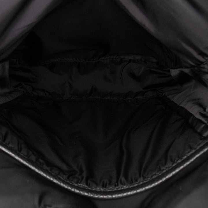 Grained Calfskin Medusa Sling Bag Black - Gaby Paris