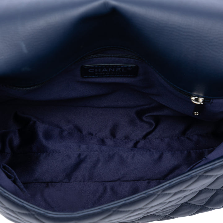 Chanel Maxi CC Matelassé Cuir d’agneau 3 Compartment à rabat