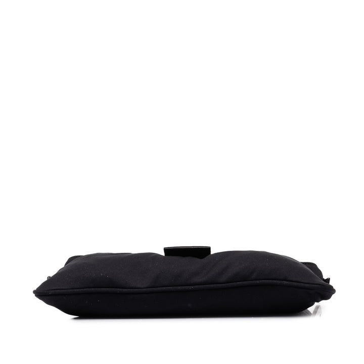Fendi Jersey Baguette Sac Noir – vue 3 – GABY PARIS