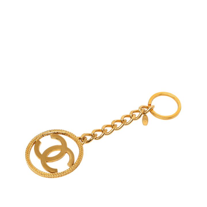 Chanel CC plaqué Key Chaîne Métal
