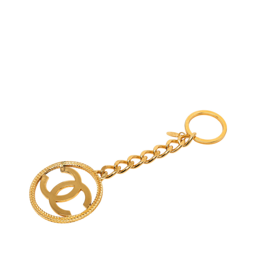 Chanel CC plaqué Key Chaîne Métal