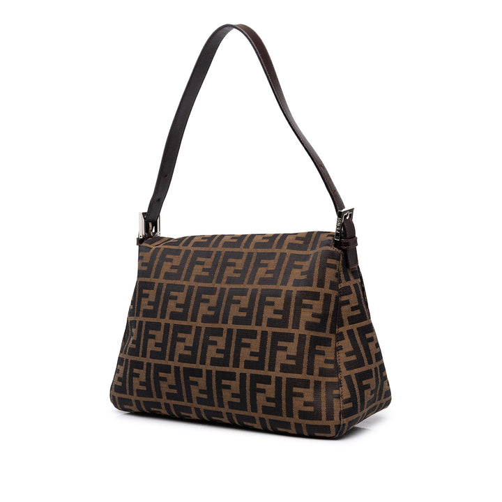Fendi Sac porté épaule Zucca Mamma Forever Marron – vue 2 – GABY PARIS