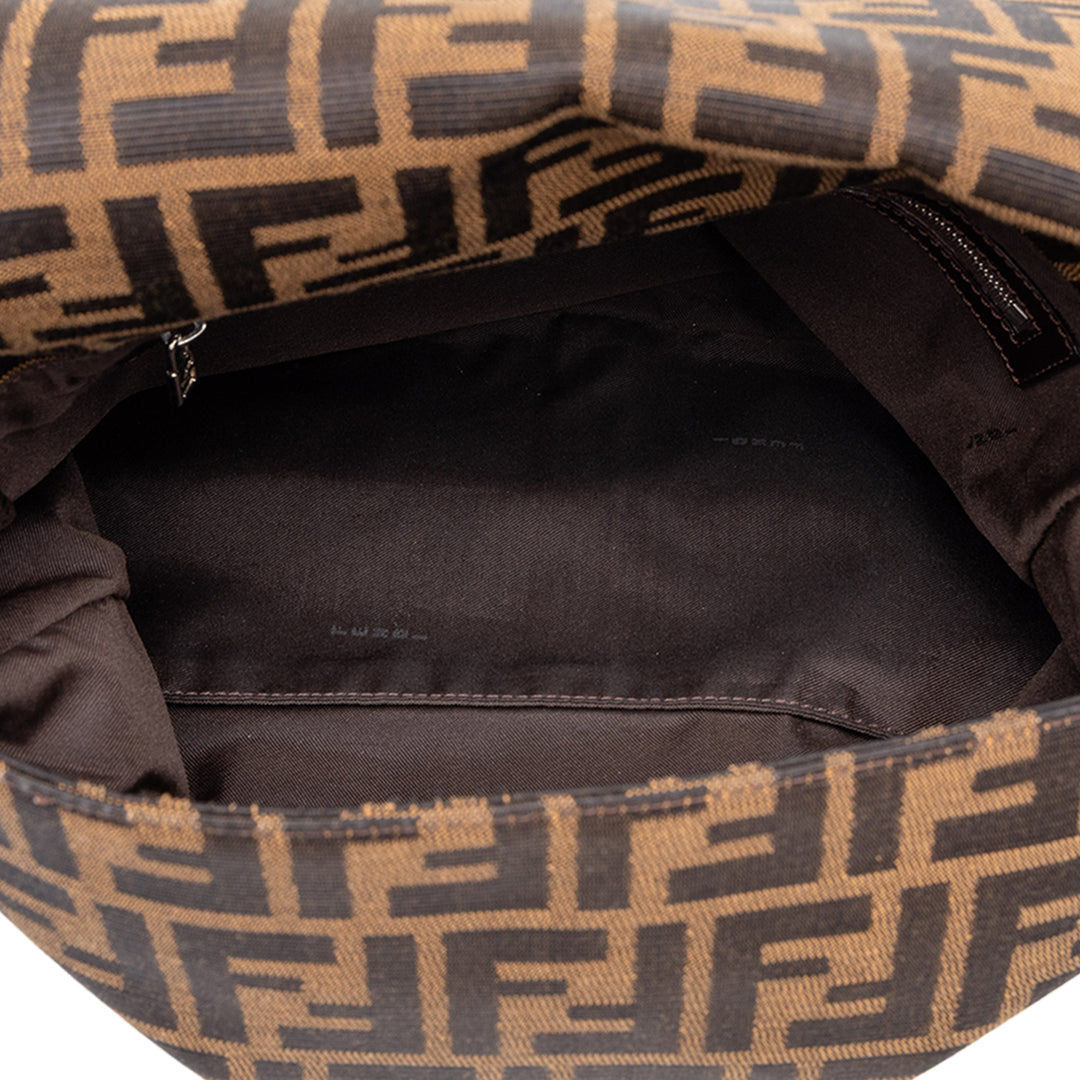 Fendi Sac porté épaule Zucca Mamma Forever Marron – vue 4 – GABY PARIS
