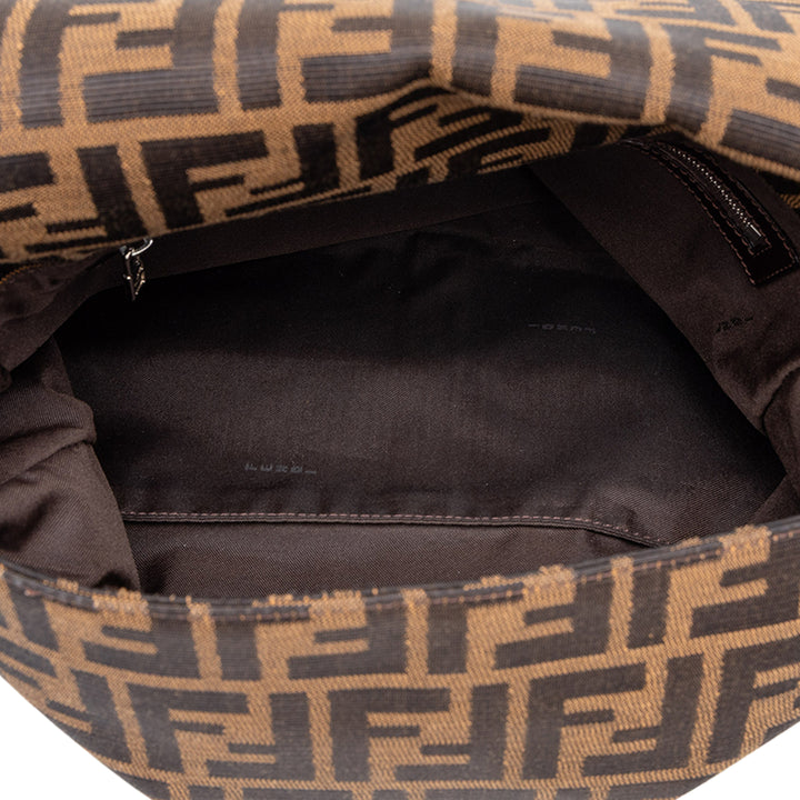 Fendi Sac porté épaule Zucca Mamma Forever Marron – vue 4 – GABY PARIS