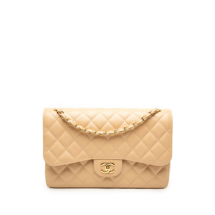 Chanel Jumbo Classic Caviar Double rabat