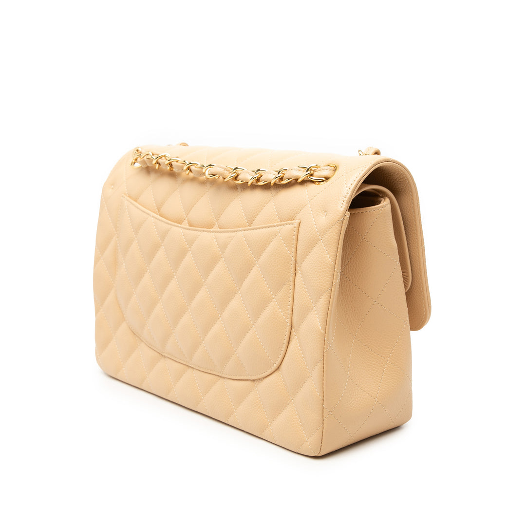 Chanel Jumbo Classic Caviar Double rabat