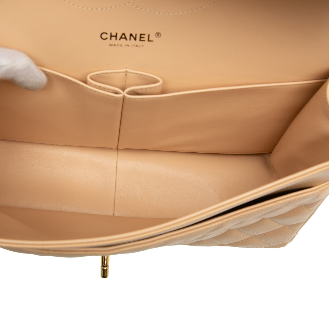 Chanel Jumbo Classic Caviar Double rabat