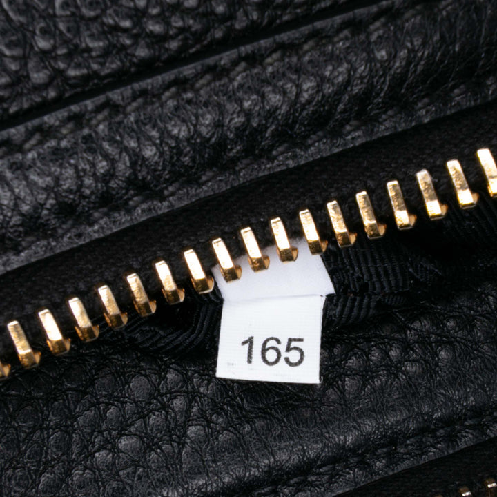 Vitello Phenix Convertible Satchel Black - Gaby Paris