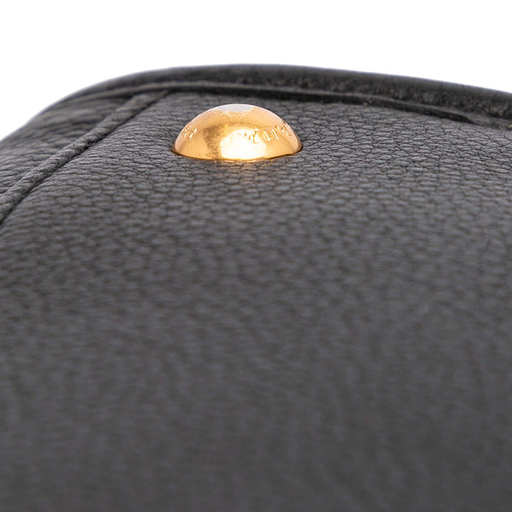 Vitello Phenix Convertible Satchel Black - Gaby Paris
