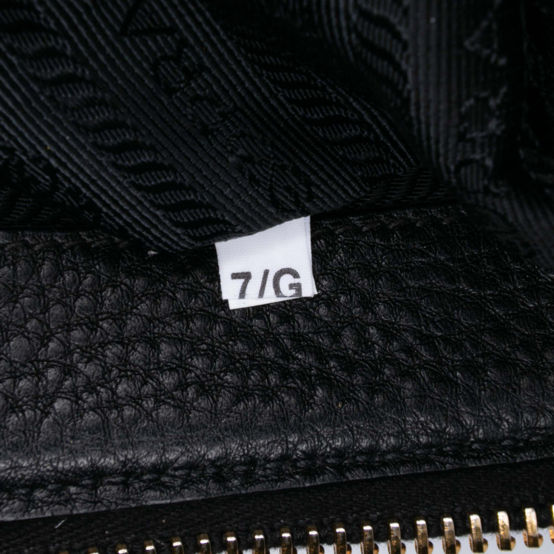 Vitello Phenix Convertible Satchel Black - Gaby Paris