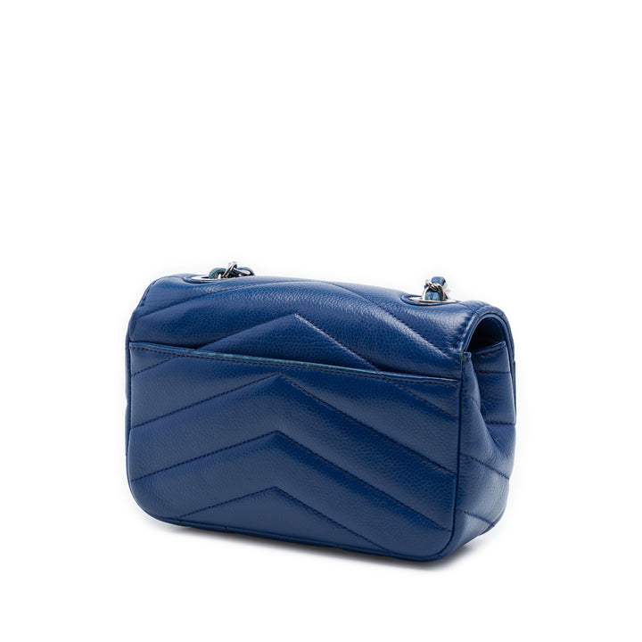 Chanel Mini Caviar Chevron Data Center Envelope à rabat