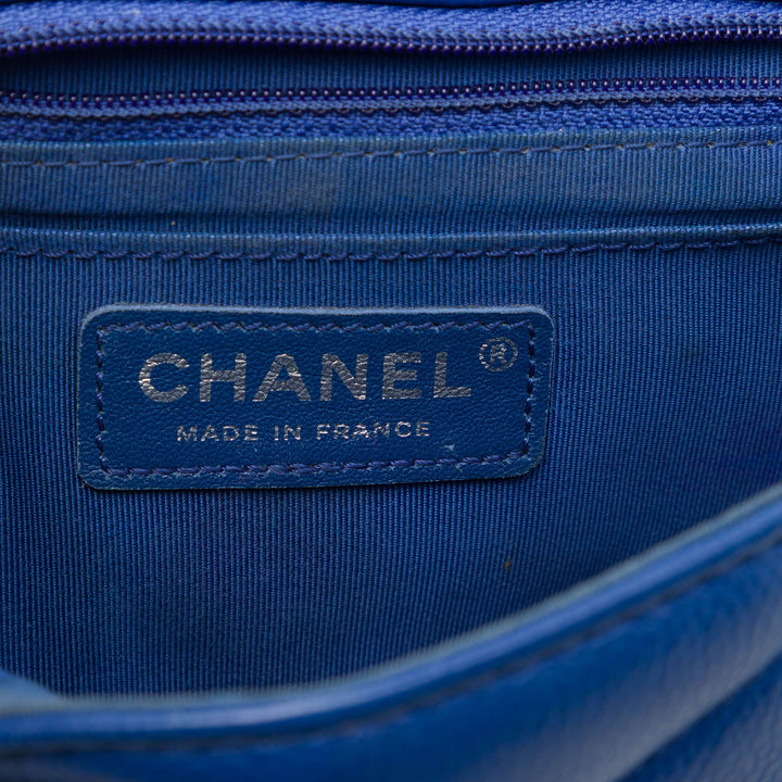 Chanel Mini Caviar Chevron Data Center Envelope à rabat