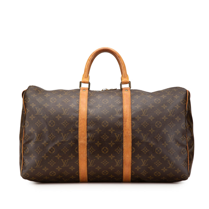 Louis Vuitton Monogram Keepall 50 Marron
