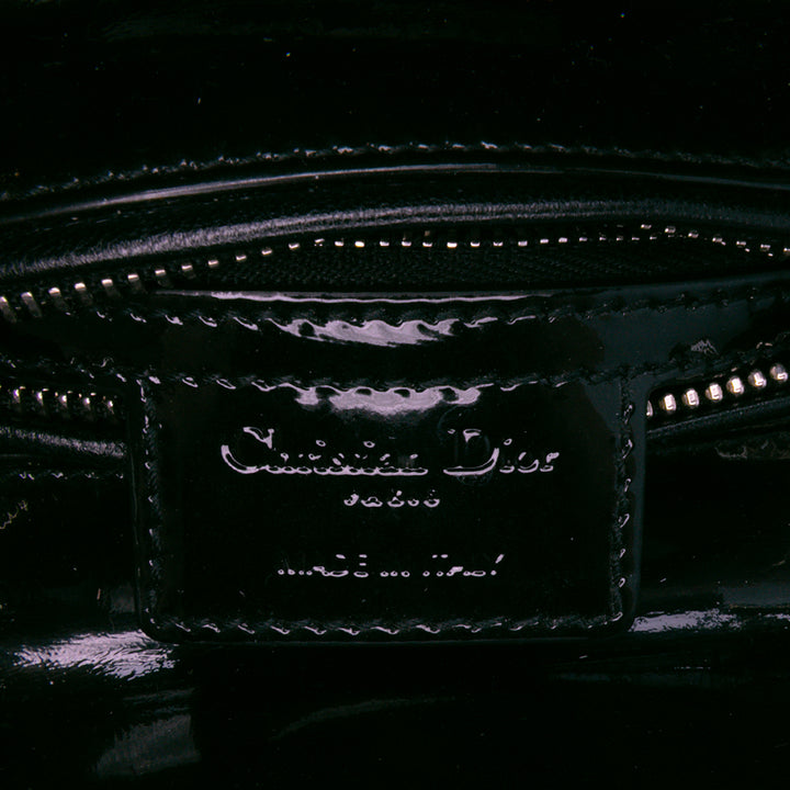 Medium Patent Cannage Lady Dior Black - Gaby Paris