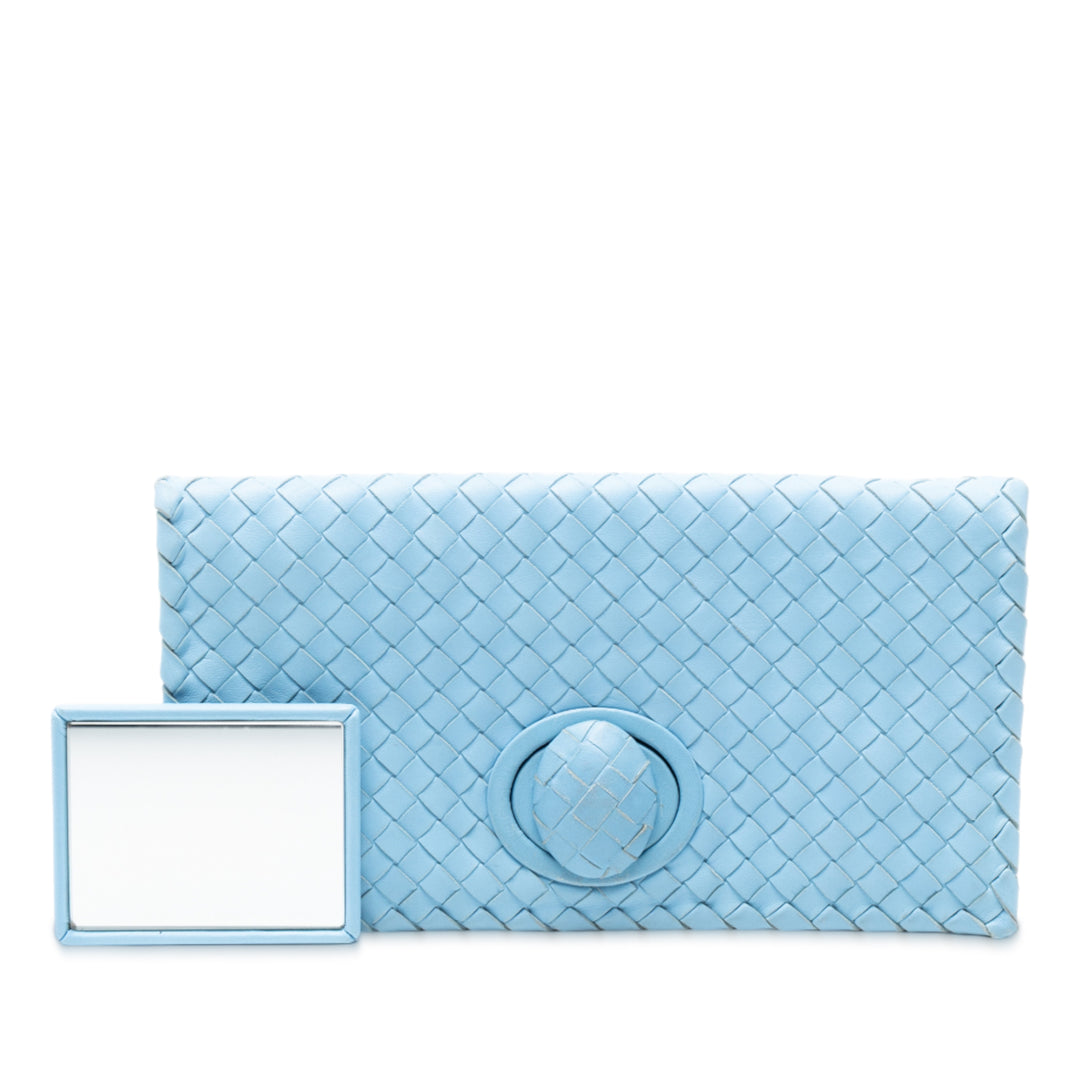 Bottega Veneta Nappa Intrecciato Turn Lock Pochette