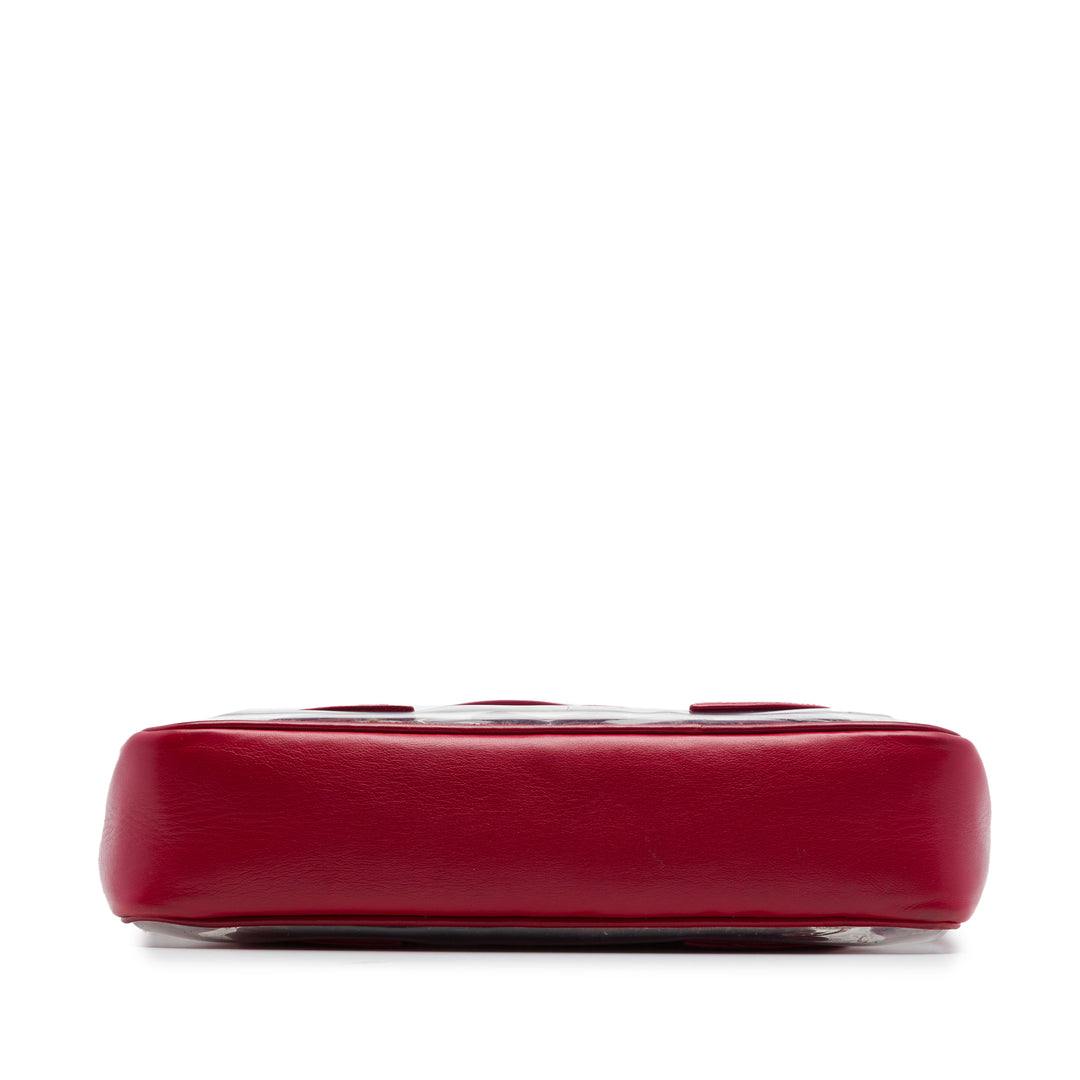 Chanel Triple CC Vinyl et Cuir d’agneau Cabas