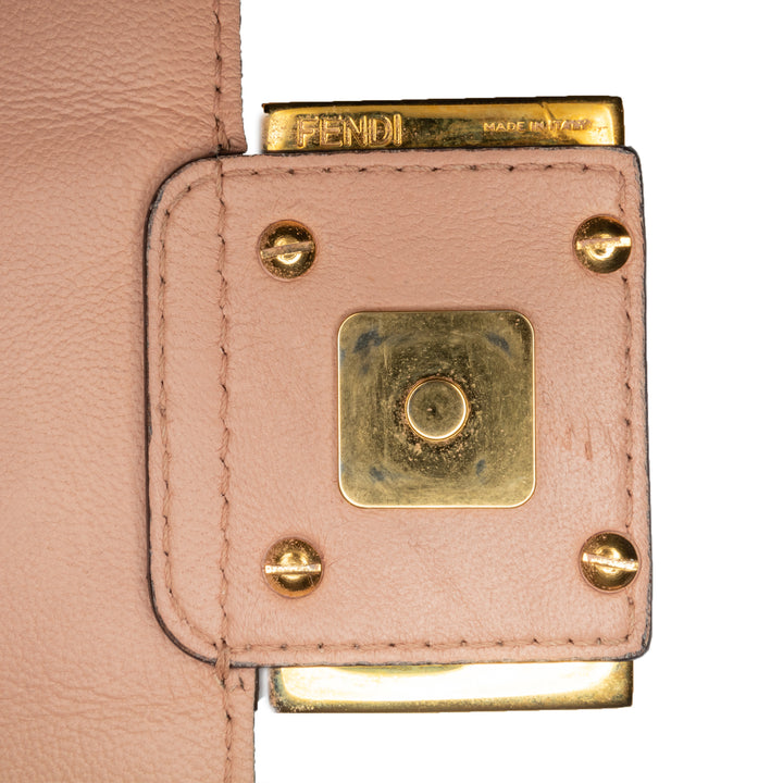 Mini Embossed Zucca Baguette Satchel Pink - Gaby Paris